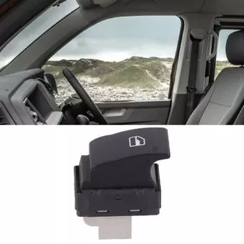 Высокое управление окном, надежный черный переключатель, прочная электрическая профессиональная кнопка окна 7E0959855 для Transporter T5