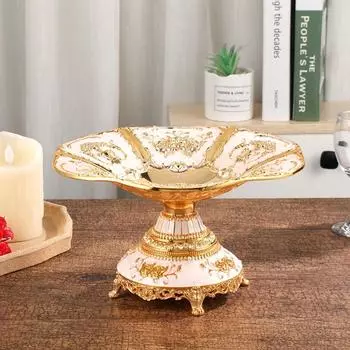 Высокоемкий металлический фруктовый диск изысканная европейская полка для фруктов Ceative Rose Vines Fruit Plate Hotel
