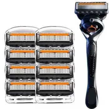 Высококачественная 5-слойная бритва для ручного бритья, сменные лезвия для бритвы для мужчин, наборы режущих головок и держателей для бритв