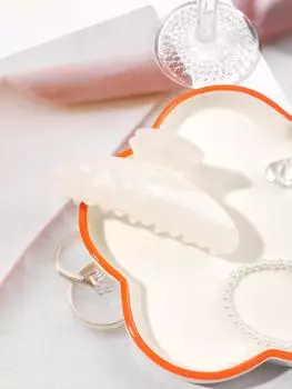 Высококачественная ацетатная дуга для волос, средние заколки для женщин, элегантная шпилька для волос в форме акулы, блестящие заколки для волос, головной убор