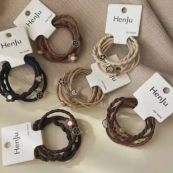 Высококачественная эластичная и прочная детская кожаная резинка для волос для девочек