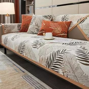 Высококачественная американская диванная подушка из синели с вышивкой, универсальные нескользящие подушки для сидений Four Seasons, чехол для дивана, спинка, тканевая подкладка для полотенец 70-70