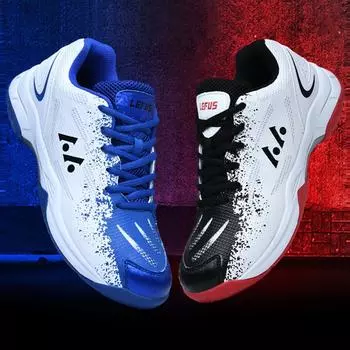 Высококачественная амортизирующая противоскользящая и износостойкая спортивная обувь для отдыха и бадминтона для подростков и взрослых, тренировочная обувь 36 синий