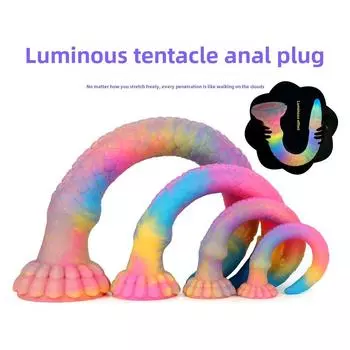 Высококачественная анальная пробка в форме щупальца, дилдо, артефакты для мастурбации, мужские и женские задние эротические игрушки, силиконовые эротические товары для взрослых S