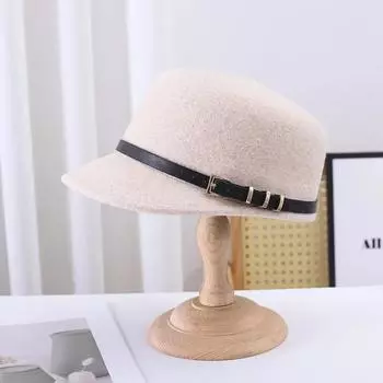 Высококачественная австралийская шерстяная шляпа для верховой езды, модная британская пряжка для ремня, декоративная маленькая шляпа-цилиндр, модная кепка 56-58CM