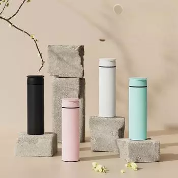 Высококачественная бесшовная термос женская из нержавеющей стали 316, модная простая ценная деловая чашка 400ml белый