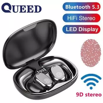 Высококачественная Bluetooth-гарнитура, подвесная спортивная Bluetooth-гарнитура чёрный