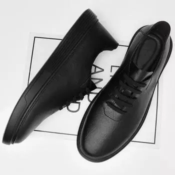 Высококачественная брендовая мужская обувь из натуральной кожи, простые маленькие белые туфли, мягкая подошва, удобные мокасины, мужская повседневная обувь 37
