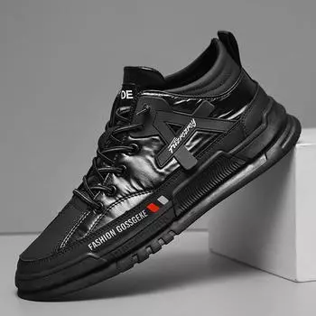 Высококачественная брендовая мужская походная обувь, износостойкая спортивная обувь, мужская повседневная обувь из натуральной кожи, бесплатная доставка 38 чёрный