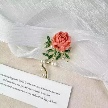 Высококачественная брошь «Пион» настраивает атмосферу, роскошная брошь-булавка в стиле ретро с жемчугом, высококлассные аксессуары для темперамента