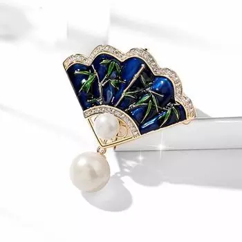 Высококачественная брошь в виде бабочки в китайском стиле с эмалью, женская мода, универсальная булавка, темперамент, элегантный корсаж, свитер, аксессуары