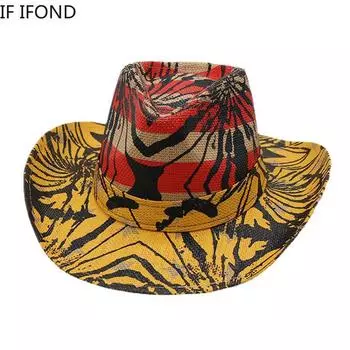 Высококачественная бумажная соломенная шляпа, винтажная ковбойская шляпа в стиле вестерн, весна-лето, панама, шляпа от солнца, ковбойская джазовая кепка, сомбреро, Hombre 55-59cm