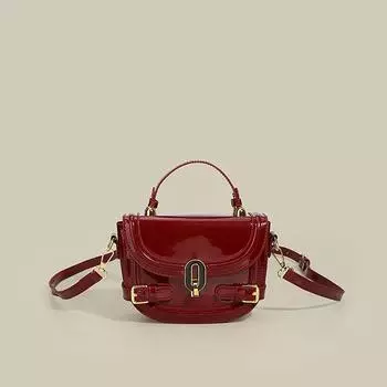 Высококачественная дизайнерская сумка из лакированной кожи Sense с яркой поверхностью, модная повседневная сумка через плечо для поездок на работу, женская маленькая квадратная сумка Mini(Max Length<20cm)