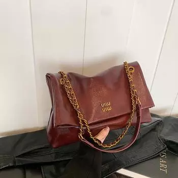 Высококачественная дизайнерская сумка-тоут большой вместимости для женщин, новая, дикая, легкая, роскошная, высокого класса, сумка-мессенджер на цепочке для поездок на работу