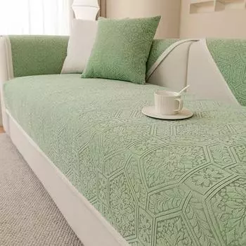 Высококачественная доступная роскошная стильная диванная подушка Four Seasons Универсальная новая простая современная ткань для дивана Нескользящий утолщенный чехол для дивана 70*70cm