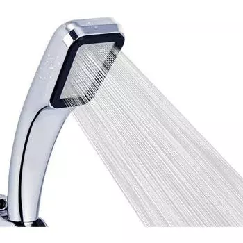 Высококачественная душевая лейка с высоким давлением, душевая лейка с 300 отверстиями и дождевым фильтром, насадка из АБС-пластика, экономичное и эффективное сочетание серый