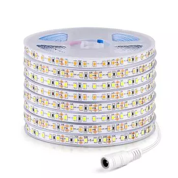 Высококачественная двухслойная медная печатная плата светодиодная лента 12 В 24 В 120 светодиодов/м высокая яркость 2835 диодная лампа лента для декора комнаты DC12V&2m белый