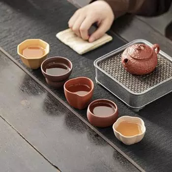 Высококачественная фиолетовая глиняная чашка Исин, полная чашка ручной работы, чашка для чая кунг-фу, аксессуары для чайной церемонии, маленькая чашка