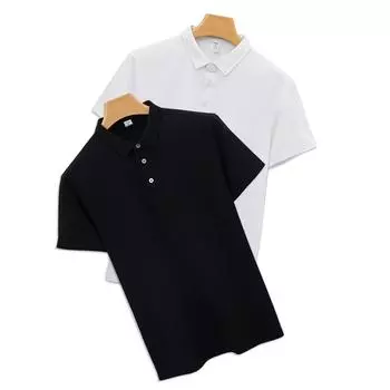 Высококачественная хлопковая рубашка поло, белая, маленькая футболка с короткими рукавами, повседневная рубашка поло с защитой от обрастания, мужская XS белый