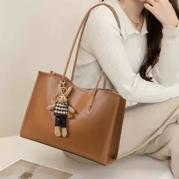 Высококачественная и модная большая вместительная новая женская сумка, повседневная и модная сумка через плечо, модная сумка-тоут для поездок на работу