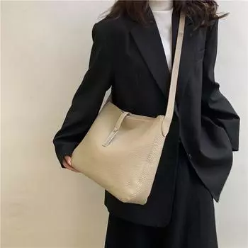 Высококачественная и стильная сумка в стиле вестерн, большая вместимость, 2023, новая женская сумка, осенне-зимняя модная популярная модель, сумка через плечо, сумка-ведро на одно плечо