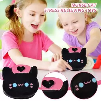 Высококачественная игрушка для снятия стресса с кота, сладкая и щипающая кота, сделанная вручную из силикона, для снятия стресса в грязи