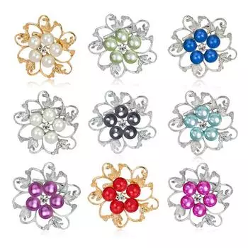 Высококачественная изысканная брошь, одежда, популярная брошь из сплава со стразами и жемчугом, аксессуары для одежды