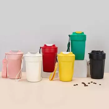 Высококачественная кофейная чашка из нержавеющей стали 316, восьмиугольная чашка для знаменитостей, портативный ручной термос в европейском стиле для любительниц. 480ml розовый