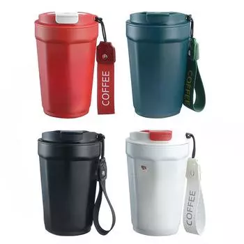 Высококачественная кофейная кружка, кофейная кружка из нержавеющей стали 304, восьмиугольная изолированная кофейная кружка 400ml белый