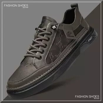 Высококачественная кожаная обувь, мужские осенние повседневные спортивные кроссовки 39