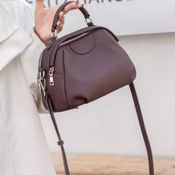 Высококачественная кожаная сумка для женщин, модная сумка для поездок на работу, мягкая кожаная сумка через плечо, сумка через плечо для матери Width 25 * Height 19 * Thick 12CM