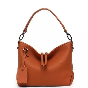 Высококачественная кожаная сумка-тоут, сумка стюардессы, узор личи, Гуанчжоу, сумка под мышкой, OEM length 38X height 25X width 13cm оранжевый