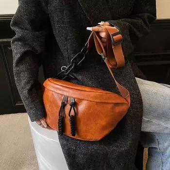 Высококачественная кожаная женская поясная сумка через плечо нагрудная сумка дизайнерские поясные сумки мода