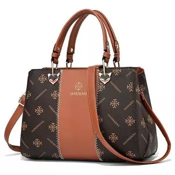 Высококачественная кожаная женская сумка, дизайнерские роскошные сумки через плечо, осень/зима, новая модная женская сумка через плечо с принтом 28x14x20cm