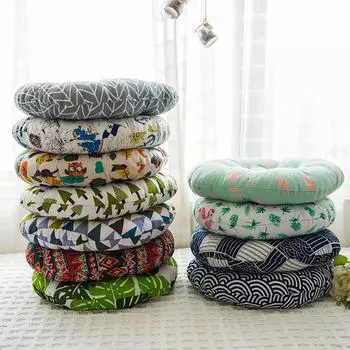 Высококачественная круглая подушка для офиса, утолщенные подушки, однотонные товары для дома 40x40cm