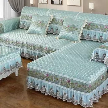 Высококачественная кружевная подушка для дивана с вышивкой, четыре сезона, хит продаж, тканевая подушка для дивана, утолщенная противоскользящая подушка для дивана 70*70cm