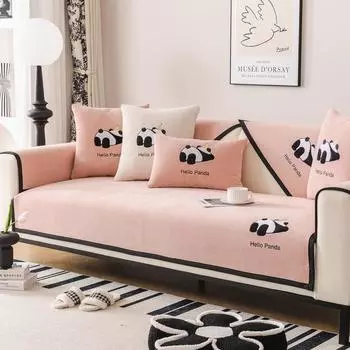 Высококачественная легкая роскошная диванная подушка, универсальная подушка для сиденья на все времена года, универсальный вышитый чехол для дивана, новый противоскользящий чехол 70*70cm