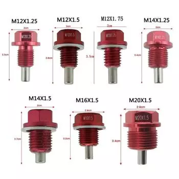 Высококачественная магнитная пробка для слива масла M12x1.5 M12x1.25 M14x1.5 и гайка для слива масла (Доступно множество цветов) ОДП12125/1215/1415 M20x1.5 серый