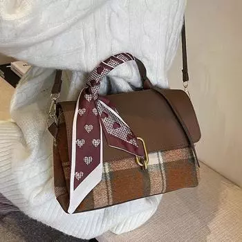 Высококачественная маленькая сумка женская 2024 года, новая модная осенне-зимняя универсальная сумка через плечо для поездок на работу, модная портативная маленькая квадратная сумка зелёный