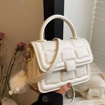 Высококачественная маленькая женская сумка Весна 2024, модная контрастная цветная сумка через плечо, модная и универсальная, ручная сумка на одно плечо only bag