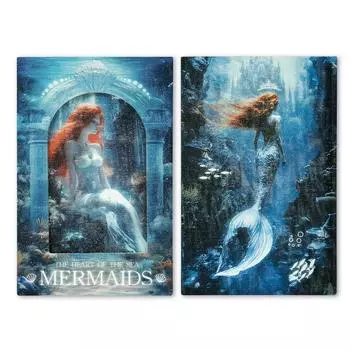 Высококачественная матовая пленка, тонкий флеш, трехсекционная страница, полый блокнот, супервысокая ценность, мечта, подводная русалка