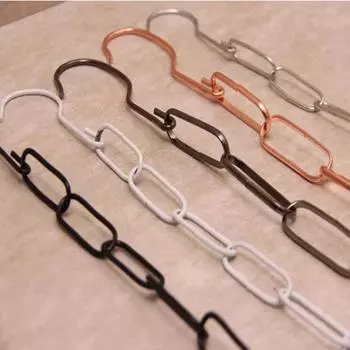 Высококачественная металлическая цепь для вешалок с крючками для одежды, многофункциональные вешалки для одежды, кольца для показа одежды 1.05m чёрный