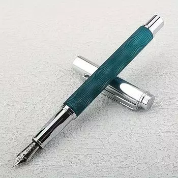 Высококачественная металлическая перьевая ручка, канцелярские принадлежности для студентов, офисные принадлежности, школьный подарок.