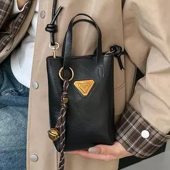 Высококачественная мини-сумка для мобильного телефона, осень и зима, новая модная сумка через плечо для женщин, сумка через одно плечо Ins Niche