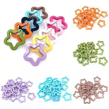 Высококачественная модная акриловая пентаграмма кулон DIY ювелирный материал 10 шт. подвески 30 мм для ожерелья серьги изготовление конфетного цвета чёрный