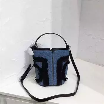 Высококачественная модная повседневная сумка через плечо с бахромой и небольшой тканевой складкой для женщин розовый