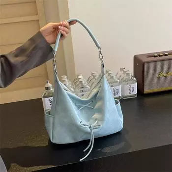 Высококачественная модная женская сумка с текстурой, новый стандарт, мягкая плутоний, простая универсальная сумка большой вместимости на одно плечо