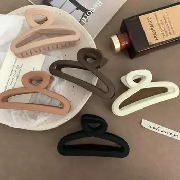 Высококачественная молочная кофейная акула-заколка для женщин - большая заколка для волос