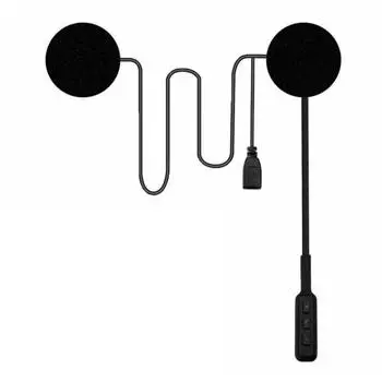 Высококачественная мотоциклетная гарнитура, мощный Bluetooth-совместимый домофон 5.0 для шлема чёрный