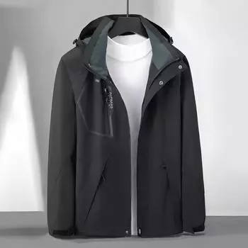 Высококачественная мужская и женская куртка для альпинизма, тонкая, ветрозащитная и водонепроницаемая, однослойная, повседневная, спортивная, с капюшоном, на весну и осень M